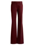Etro Straight Leg Trousers In Burgundy