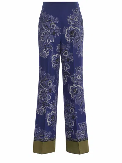 Etro Trousers  Bouquet Made Of Silk