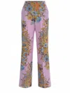 Etro Floral High-rise Silk Wide-leg Pants