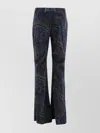 Etro Trousers Featuring All-over Paisley Jacquard Pattern In Blue