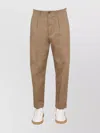 Etro Trousers Front Pleats Straight Leg