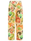 Etro Floral Cotton-silk Beach Cover-up In Multicolor