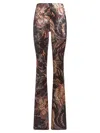 ETRO TROUSERS MAXI-FLORAL PRINT STRETCH CHENILLE