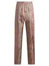 Etro , Silk Pyjama-style Trousers, Man, Pink, Size M In Pink