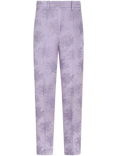 Etro Trousers In Purple