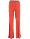 Etro High-waisted Red Trousers With Wide Cut In Red