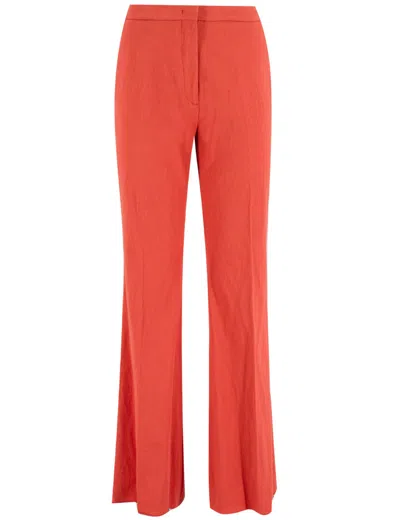 Etro Trousers In Red