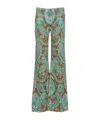Etro Straight Fit With Paskey Motif Trousers Multicolor In Multi