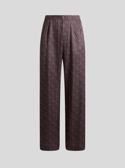 Etro , Trousers With Micro Paisley Motif, Man, Multicolour, Size M