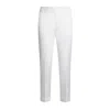 Etro Cropped Stretch Cotton Trousers In White