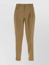 Etro Trousers Wool Pleated Front