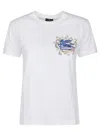 Etro T-shirt Mit Aufgesticktem Pegaso Und Monogramm