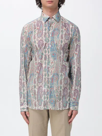 Etro Shirt  Men Color Multicolor In Blue