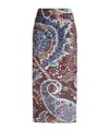Etro Printed Midi Skirt In Multicolor