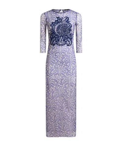 ETRO ETRO SHELL PRINT TULLE DRESS