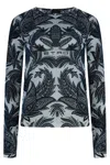 Etro Signature Print Long-sleeved Top In Multi