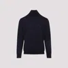 Etro Pegaso-embroidered High-neck Sweater In Blue