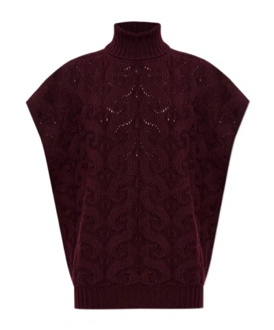 Etro Turtleneck Sweater In Brown
