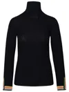 Etro Wool Knit Turtleneck Sweater In Black