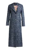 Etro Tweed Coat In Multi