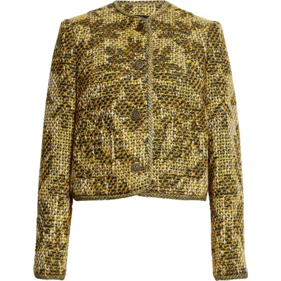 Etro Basketweave Jacquard Jacket In Multi
