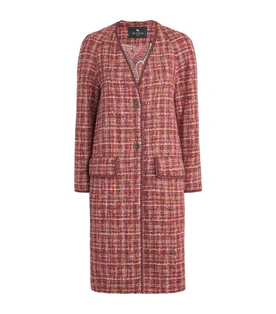ETRO TWEED LONG COAT