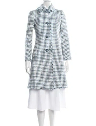 Pre-owned Etro Tweed Pattern Coat In Multi