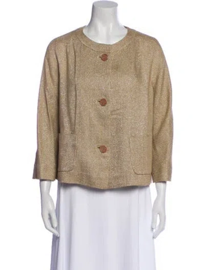 Pre-owned Etro Tweed Pattern Evening Jacket