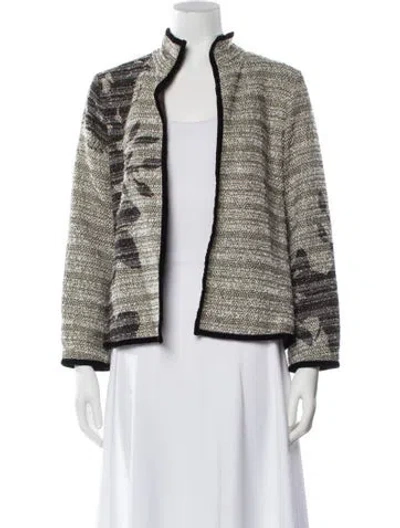 Pre-owned Etro Tweed Pattern Evening Jacket In Neutral