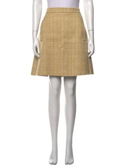 Pre-owned Etro Tweed Pattern Mini Skirt In Neutrals