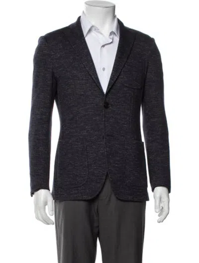 Pre-owned Etro Tweed Pattern Sport Coat In Grey