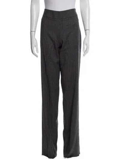 Pre-owned Etro Tweed Pattern Straight Leg Pants In Gray