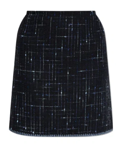 Etro Tweed Skirt In Black
