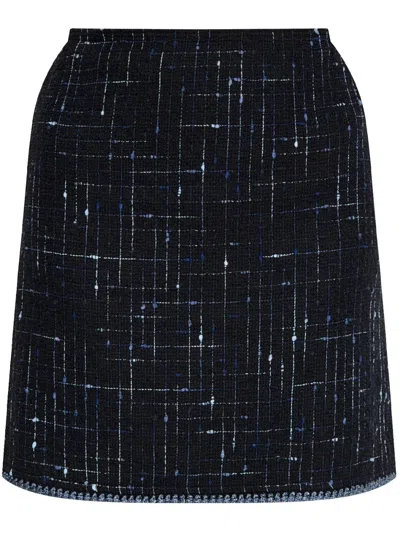 Etro Tweed Skirt In Black