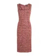 Etro Paisley Cotton And Wool-blend Midi Dress In Red