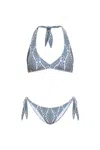 Etro Paisley-print Bikini In Gnawed Blue