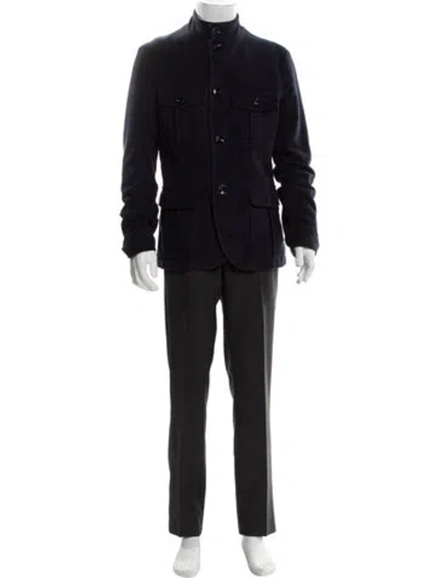 Pre-owned Etro Utility Jacket In Blue