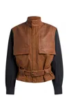 Etro Utility Pocket Gabardine Jacket In Brown