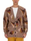 Etro V-neck Cardigan With Front Pockets In Multi
