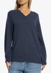 Etro , Cashmere Sweater, Woman, Navy Blue, Size 44 In Blue