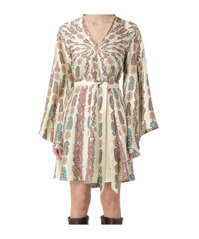 Etro V-neck Dress In Neutral
