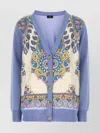 Etro V-neck Patterned Cardigan With Long Sleeves