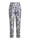 Etro Jacquard Ytrousers In Blue