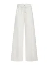 Etro Wide-leg Denim Jeans With High Waist In White