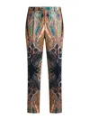 Etro Paisley Print Wool Trousers In Multicolour