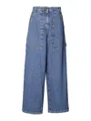 Etro High-rise Wide-leg Cargo Jeans In Blue