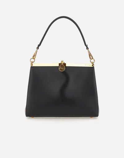 Etro Vela Black Calfskin Shoulder Bag