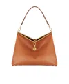 Etro Small Vela Leather Shoulder Bag In Brown