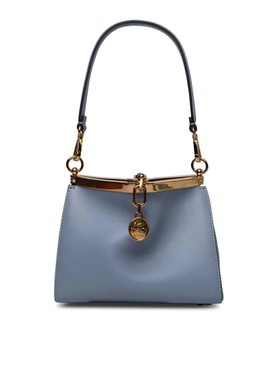 Etro Vela Light Blue Leather Bag