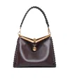 Etro Vela Logo Charm Shoulder Bag In Black